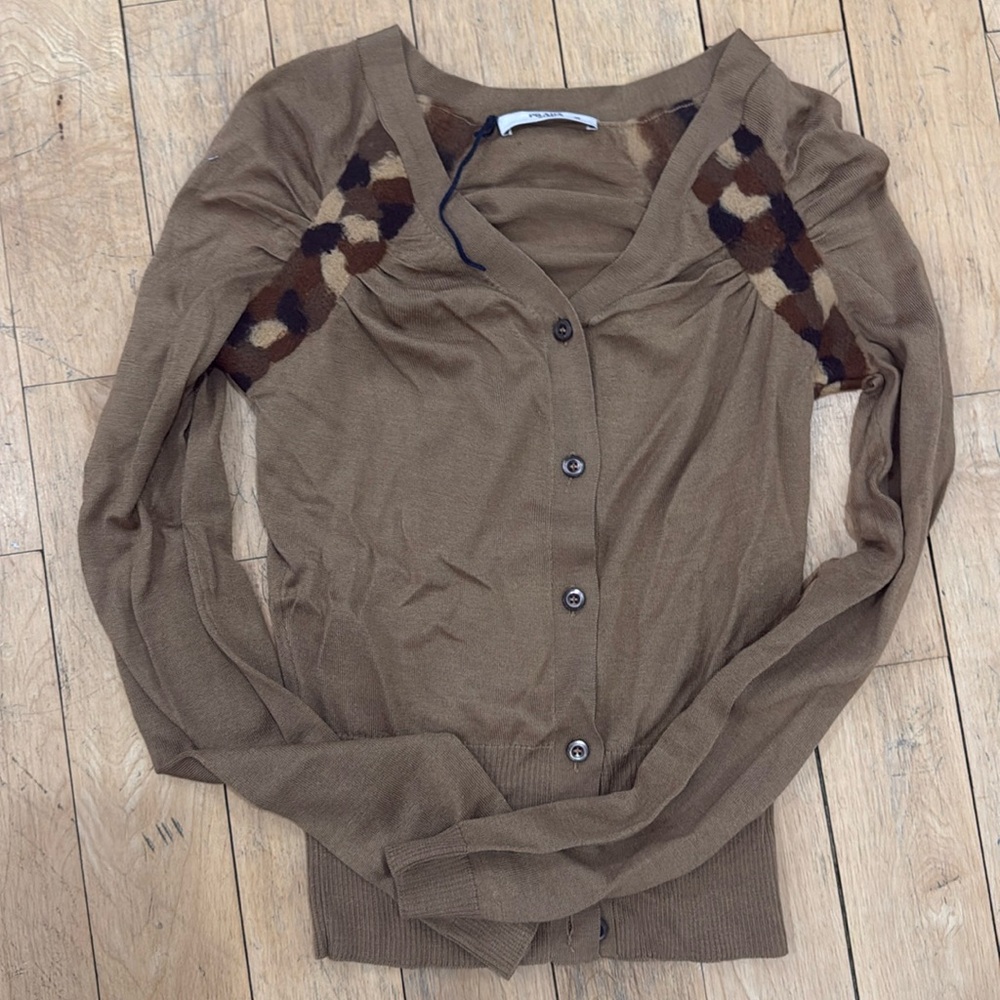 Prada Silk Cardigan IT 38